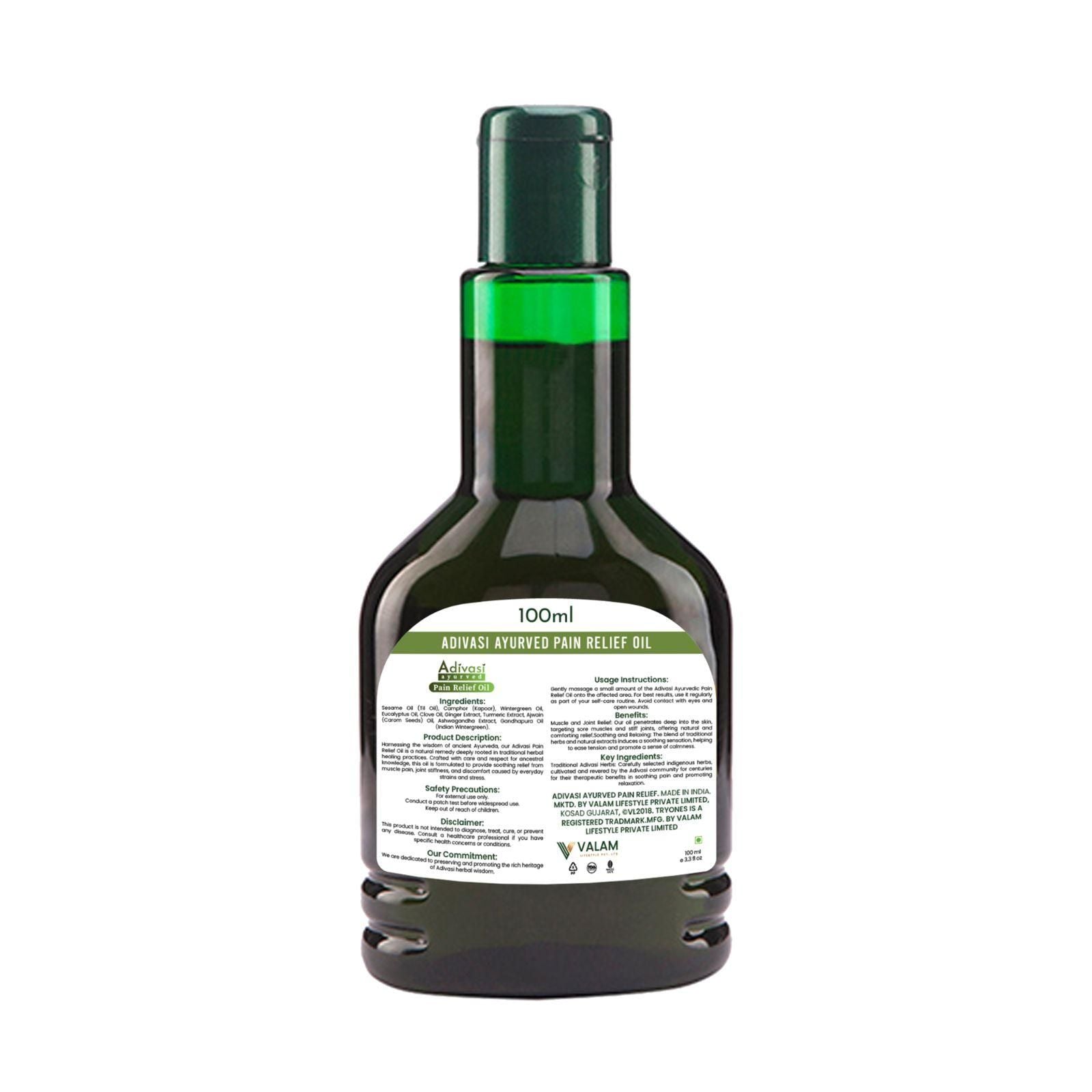Adivasi Ayurved Pain Relief Oil 100ml(Pack Of 1)