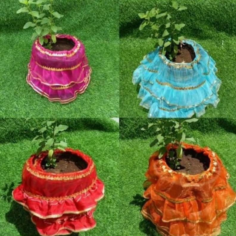 Tulsi Vastram - Lehenga & Chunni for Tulasi Vivah